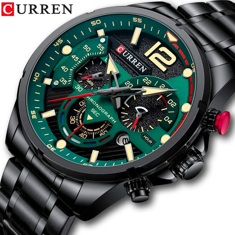 Reloj Curren 8395 + Gafas Negras Wayfarer
